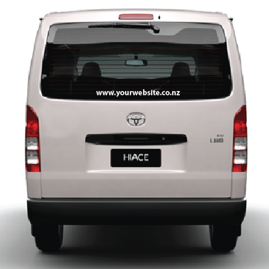 DIY Vehicle Branding - Window Banner Decal
